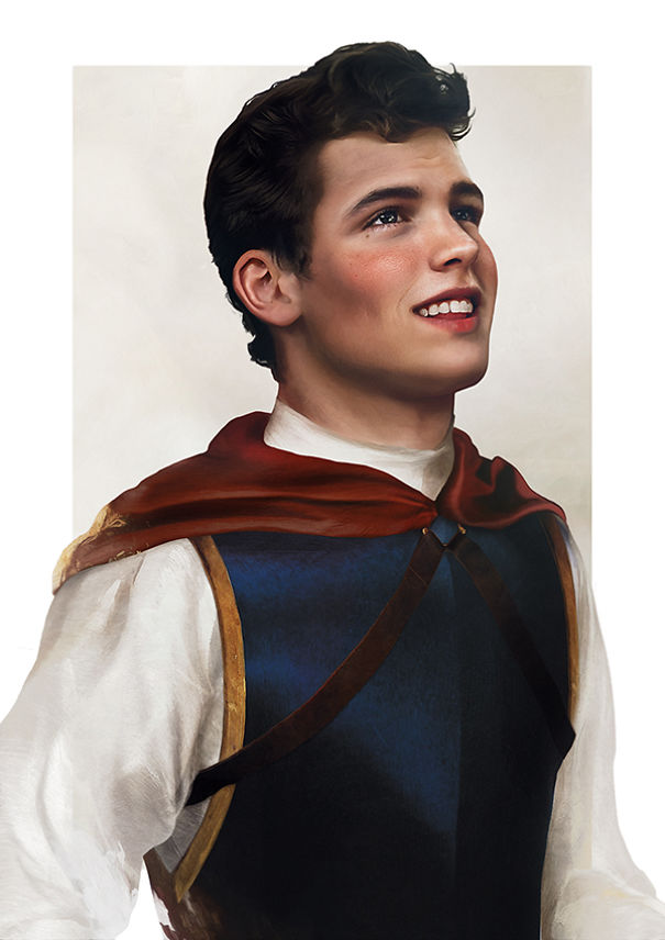 10 Potret Pangeran Disney Jika Dilukis Seperti Manusia Sebenarnya