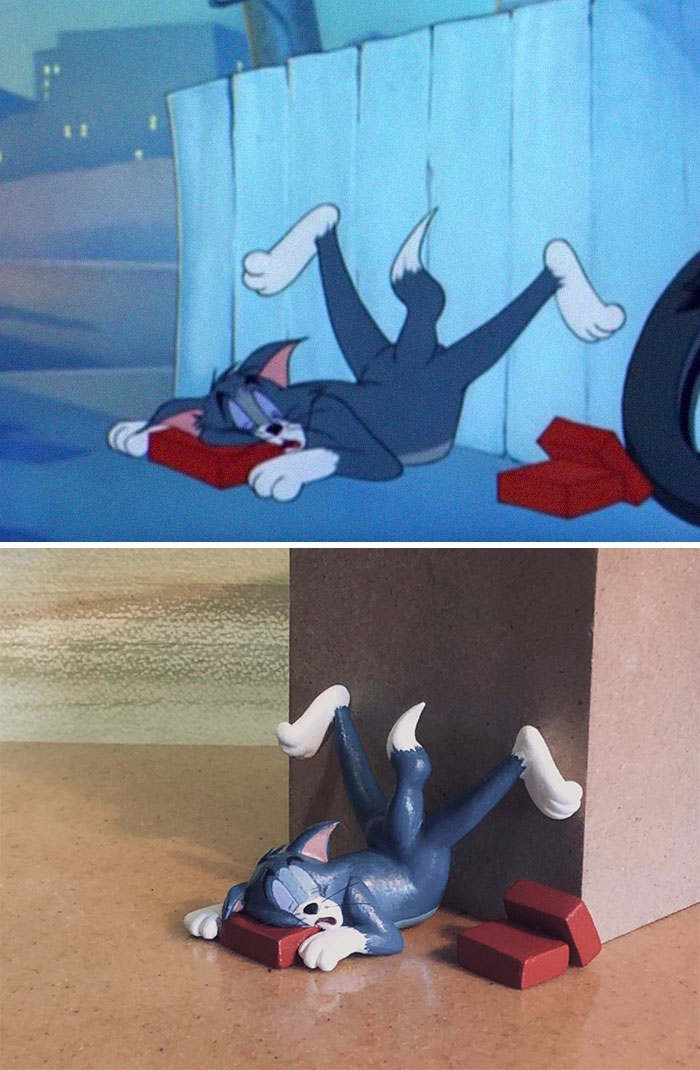 Kreatif, 10 Patung Mini Terinspirasi dari Adegan Tom and Jerry