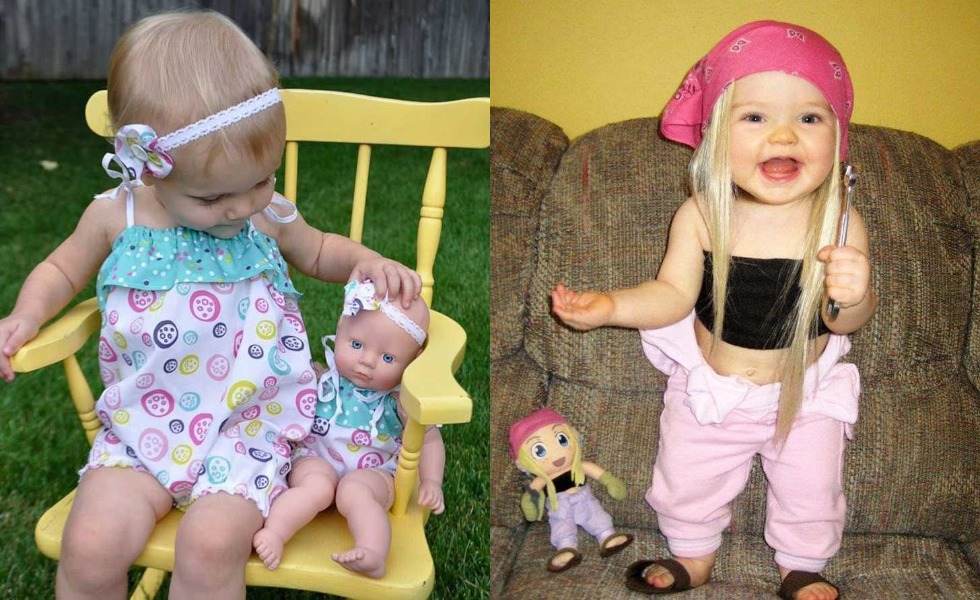 Gemas 10 Potret Anak Kecil Mirip  dengan Bonekanya Dailysia