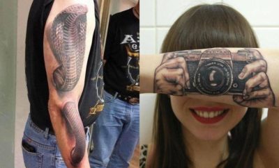 10 Tato 3 Dimensi yang Bikin Bergidik, Ada Ilusi Ular Juga