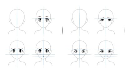 10 Cara Menggambar Karakter Anime dengan Berbagai Ekspresi