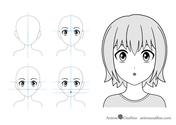 10 Cara Menggambar Karakter Anime dengan Berbagai Ekspresi