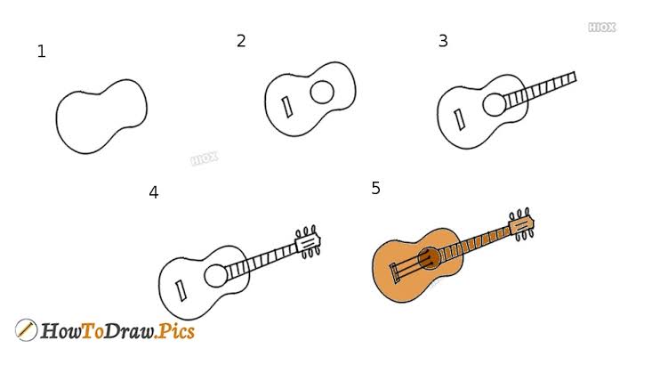 10 Cara Menggambar Gitar, dari yang Biasa hingga Elektrik