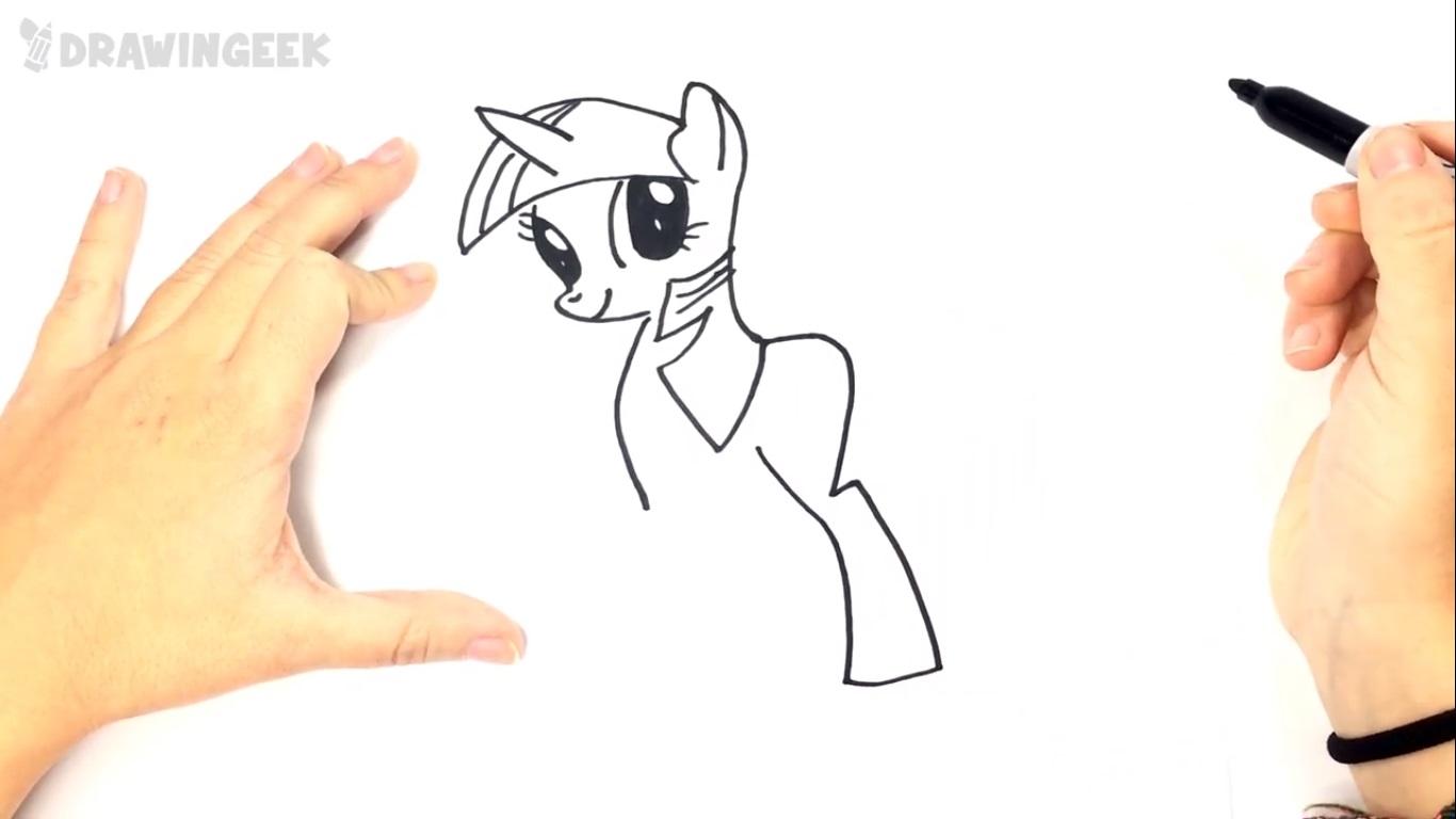 10 Langkah Cara Menggambar My Little Ponny