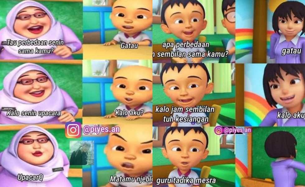 Foto upin ipin lucu