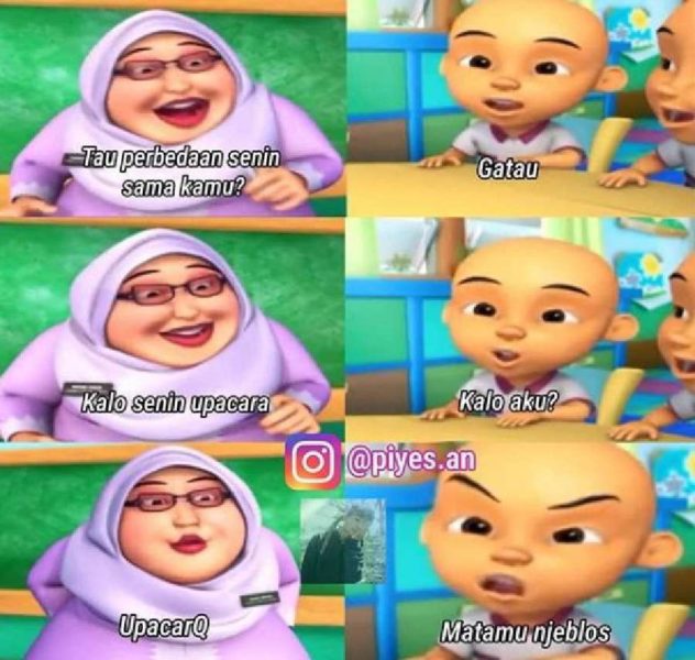 Ngakak! 10 Meme Gombal ala Upin Ipin Bikin Senyum Kecut - Dailysia