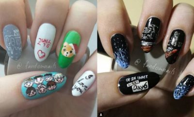 10 Inspirasi Nail Art Fans K-Pop, Desainnya Keren Banget