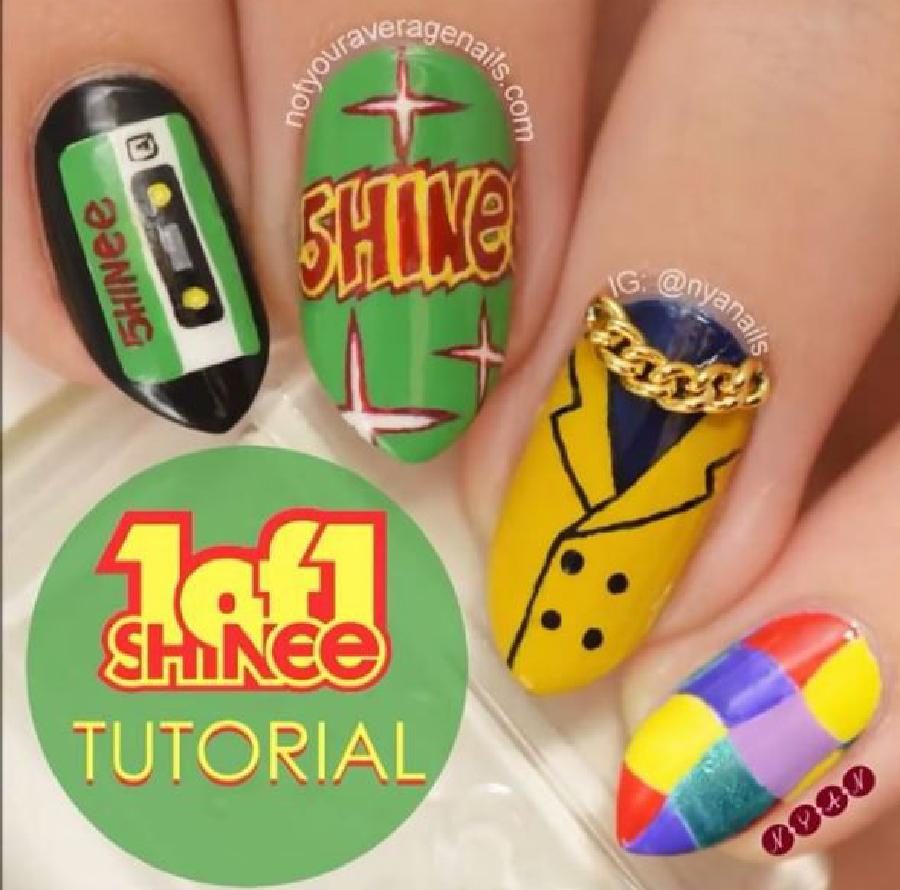 10 Inspirasi Nail Art Fans K-Pop, Desainnya Keren Banget