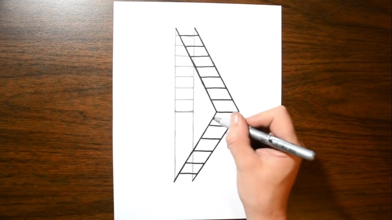 10 Cara Membuat Gambar 3D Berupa Tangga, Mudah Kok