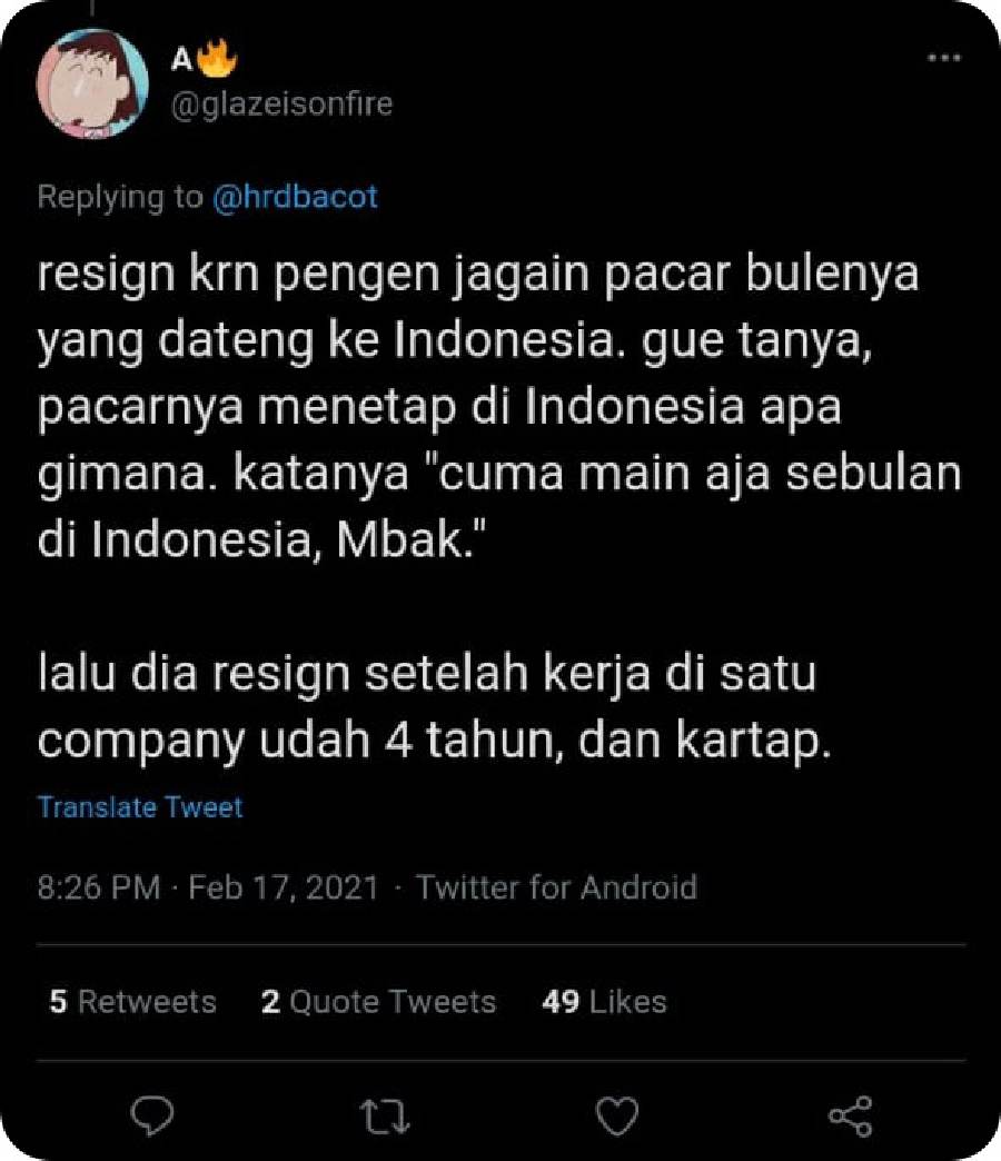 Kocak! 10 Cuitan Tentang Alasan Berhenti Bekerja Paling Gak Masuk Akal