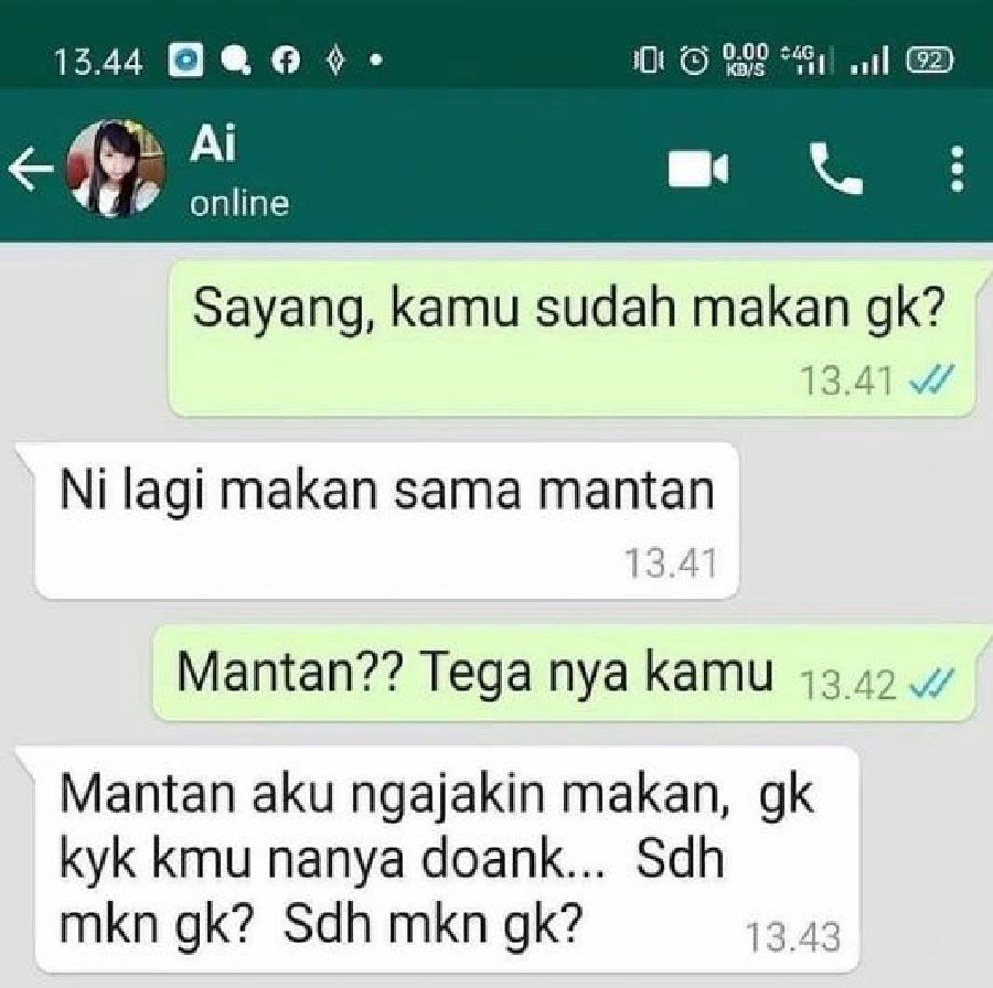 Kocak 10 Balasan Chat Lucu Dari Mantan Bikin Auto Nyesel Mutusin