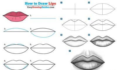 10 Cara Menggambar Mulut dengan Berbagai Metode