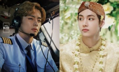 10 Potret V BTS Jadi Pilot Hingga Pengantin Jawa, Ganteng Banget!