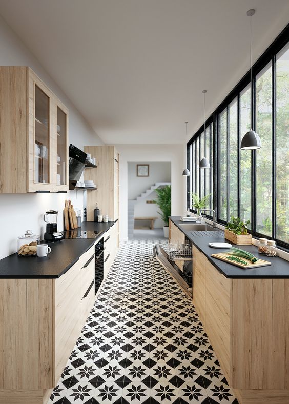 10 Inspirasi Desain Dapur dengan Model Koridor