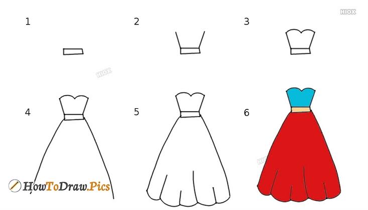 10 Cara Menggambar Dress Panjang untuk Desainer Pemula