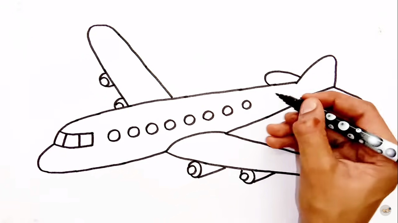 Mudah, 10 Langkah Cara Membuat gambar Transportasi Udara