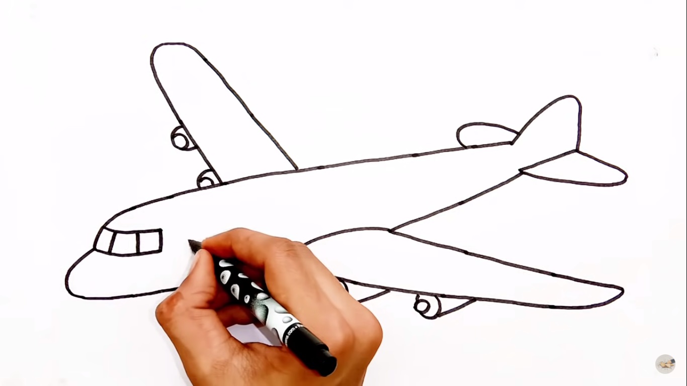 Mudah, 10 Langkah Cara Membuat gambar Transportasi Udara