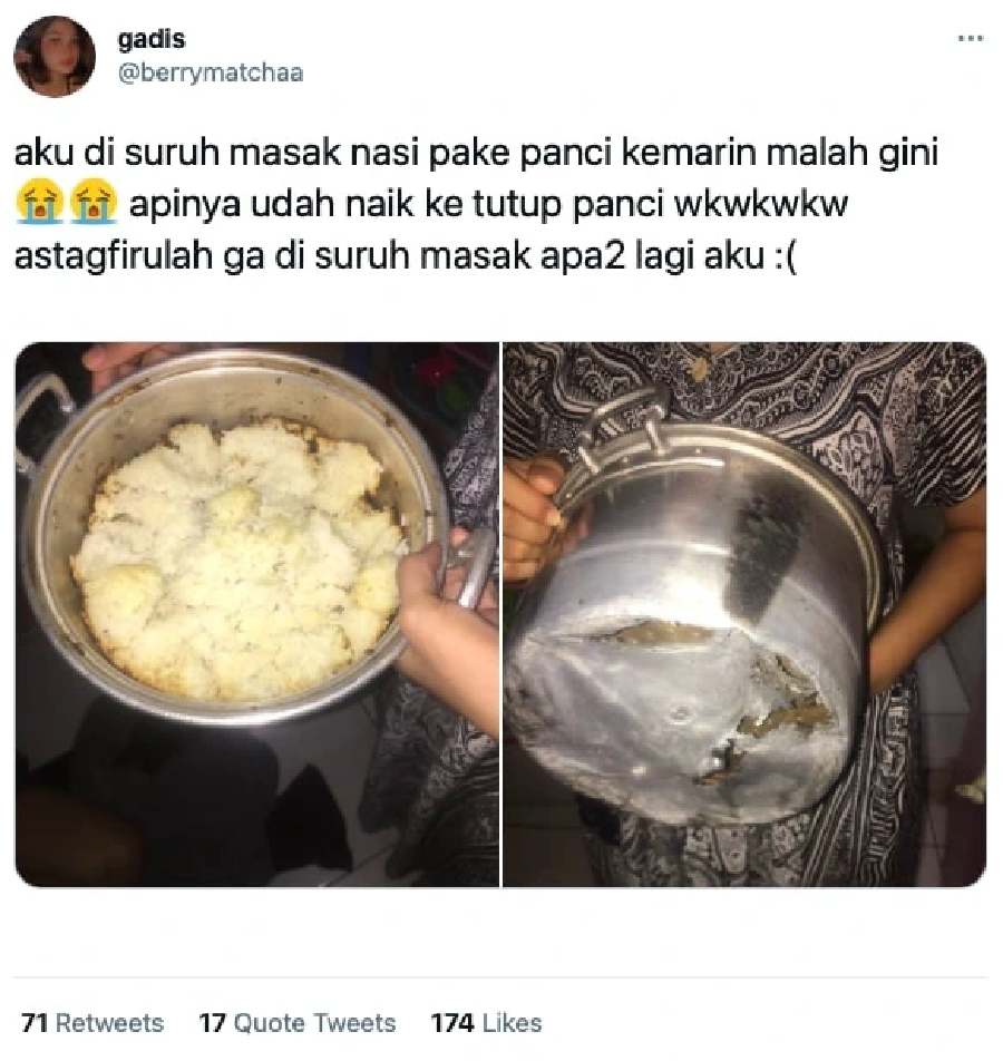 10 Kurang Beruntung Saat Memasak di Dapur, Bikin Ngelus Dada