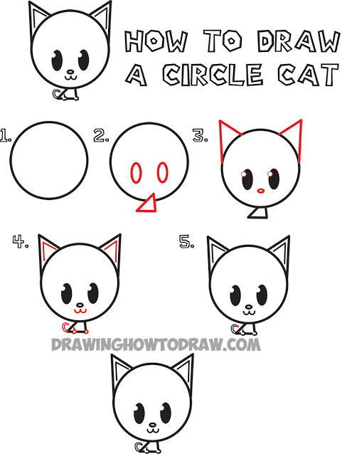 10 Cara Menggambar Anak Kucing, Posisi Duduk hingga Tiduran
