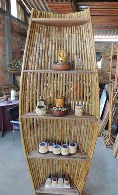rak bambu 10 - 10 Desain Rak Bambu untuk Berbagai Kebutuhan, Tampak Alami