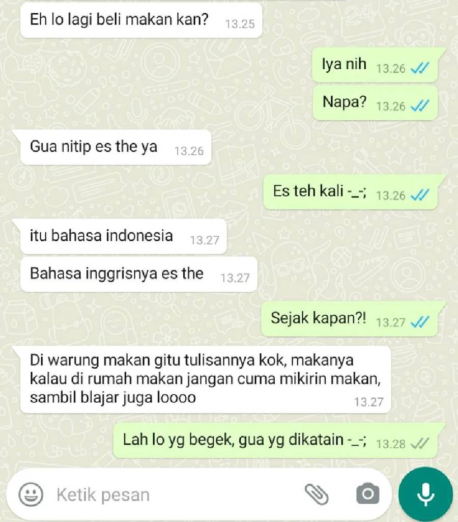 10 Chat WA Salah Saat Berbahasa Asing, Bikin Geregetan