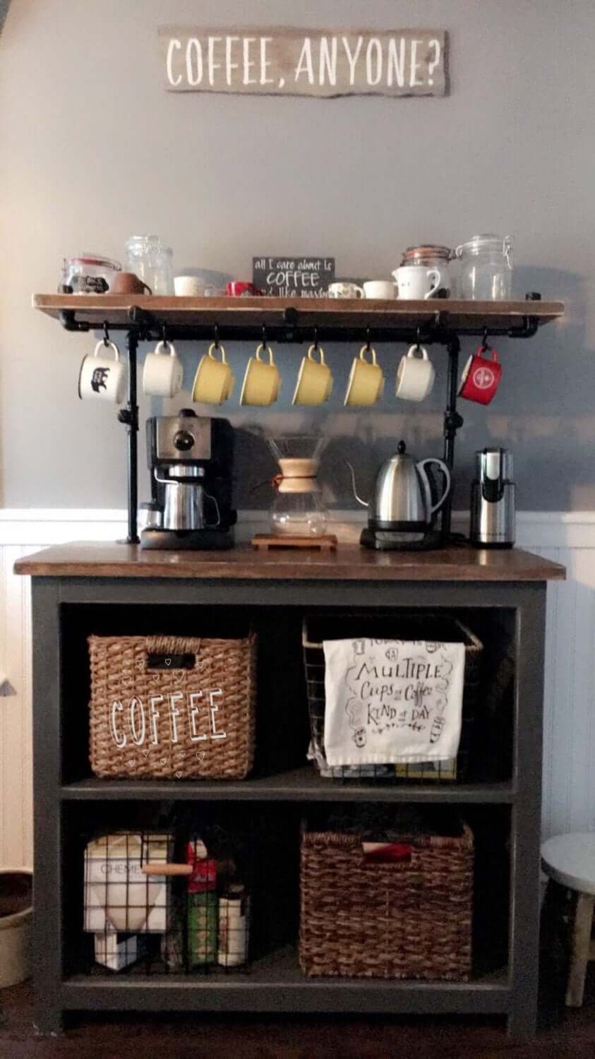 Terasa di Kafe, 10 Desain Coffee Bar di Rumah