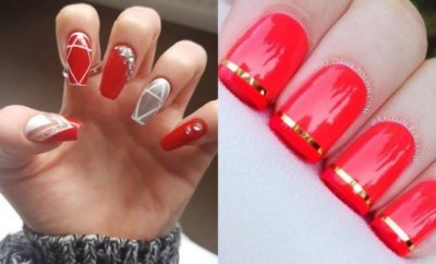 Tampil Beda, 10 Desain Nail Art dengan Warna Merah Berani