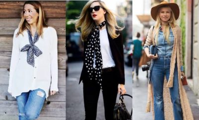 10 Gaya Berpakaian dengan Menggunakan Skinny Scarf Bikin Cantik