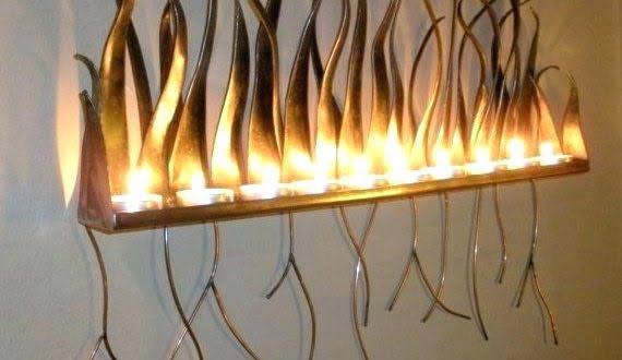10 Inspirasi Desain Tempat Lilin yang Nempel di Dinding