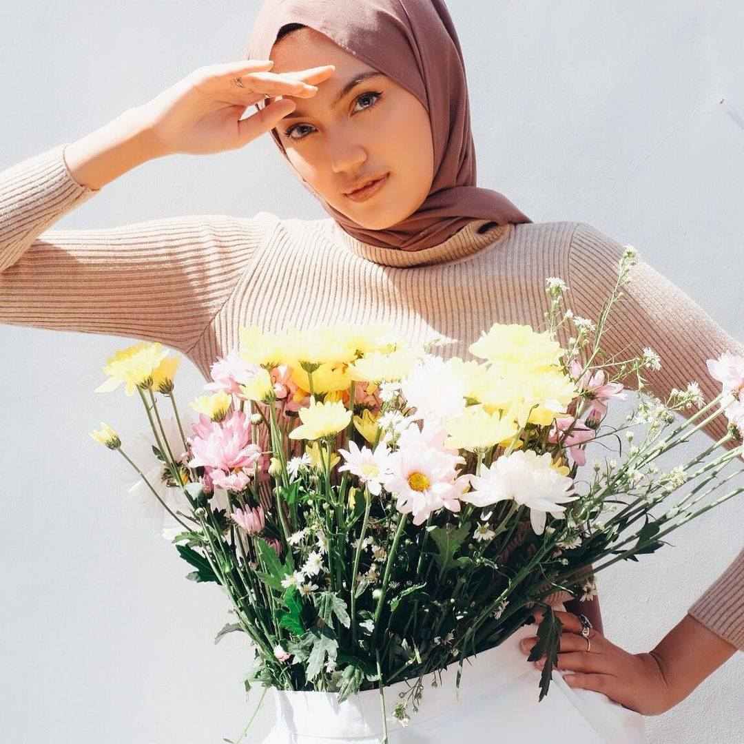 10 Potret Cindy Levina, Selebgram Fashion Hijab Kekinian Asal Bandung