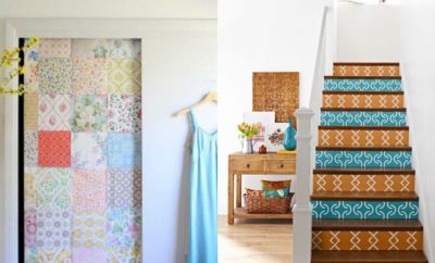 Gak Cuma untuk Dinding, 10 Inspirasi Dekorasi Menggunakan Wallpaper