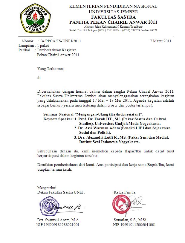 Contoh Surat Resmi, Fungsi dan Cara Membuatnya 