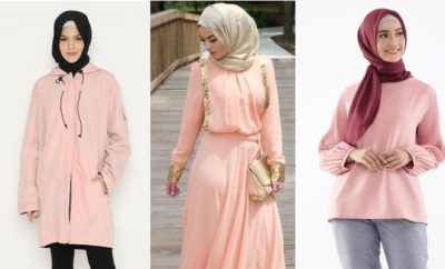 10 Warna Jilbab yang Cocok untuk Baju Pink Peach