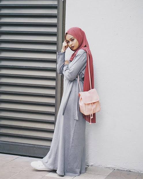 10 hijab busana silver