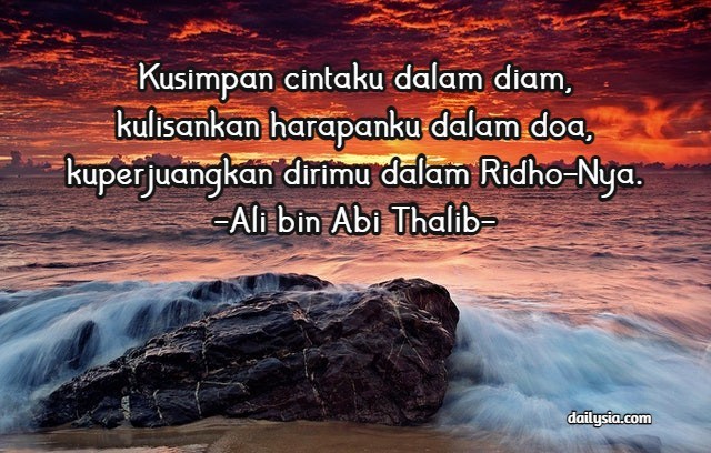 Kata kata Ali bin Abi Thalib yang bisa menjadi motivasi dan inspirasi