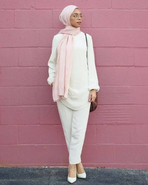 Cocok baju warna yang jilbab putih tulang untuk Jilbab Jumbo
