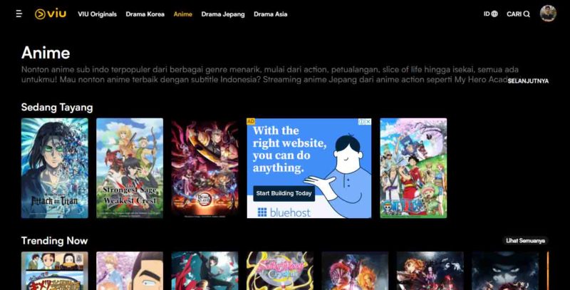 Situs dan Aplikasi Nonton Anime Sub Indo