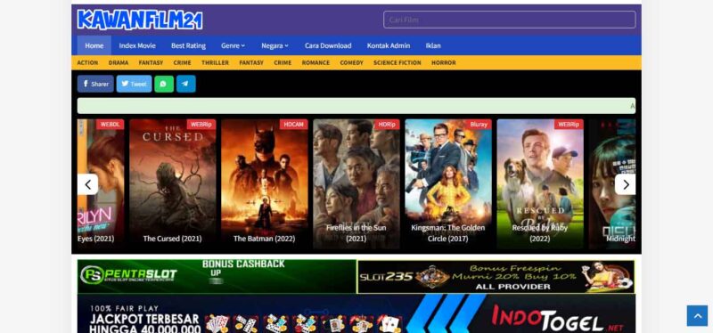 10 Situs Nonton Film Bioskop Gratis Pengganti Indoxxi, Sudah ada Subtitle Indo!