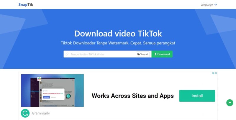SnapTik: Cara Cepat Download Video TikTok Tanpa Watermark