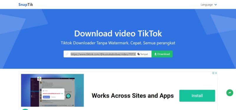 SnapTik: Cara Cepat Download Video TikTok Tanpa Watermark