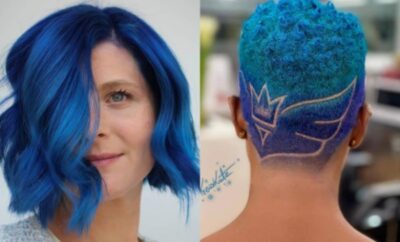 10 Warna Rambut Biru Pendek Keren