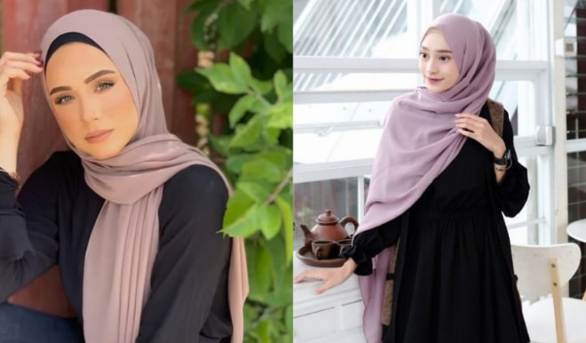 12 Warna Jilbab yang Cocok dengan Gamis Hitam