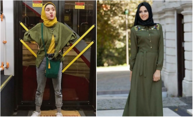 10 Warna Jilbab yang Cocok dengan Baju Army