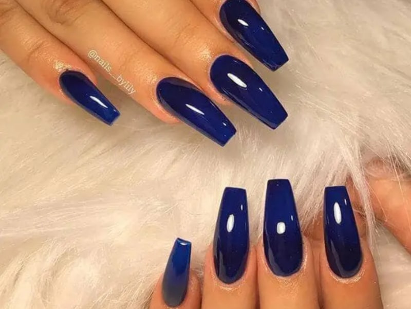 Silky deep and dark royal blues